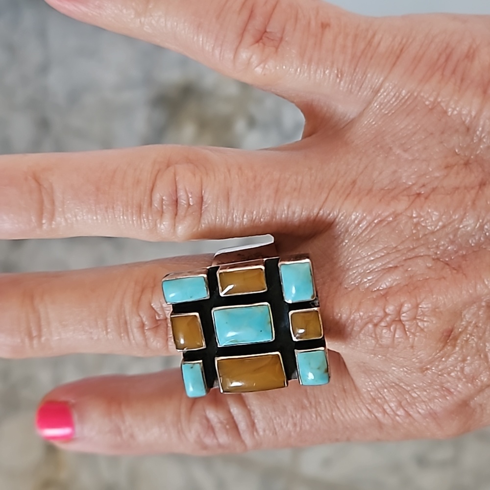 Carnelian ??& Turquoise Ring